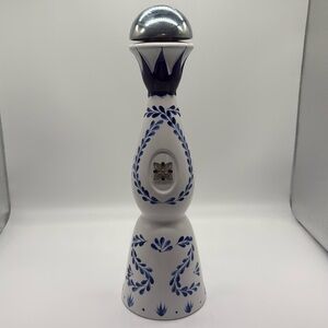 Clase Azul Reposado 750ml Tequila Empty Blue & White Bottle.